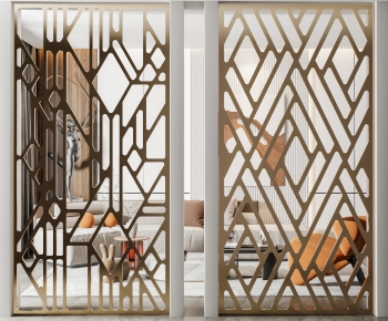 Modern Metal Screen Partition-ID:220427045