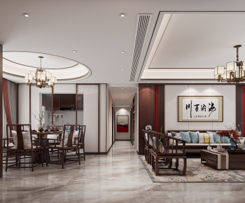 Chinese Style A Living Room-ID:273559099