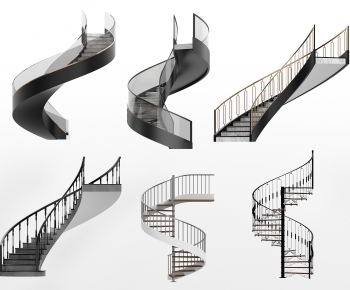 Modern Rotating Staircase-ID:805315026
