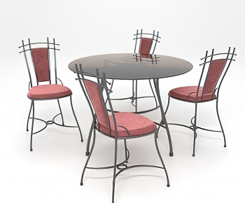 Simple European Style Dining Table And Chairs-ID:650311959