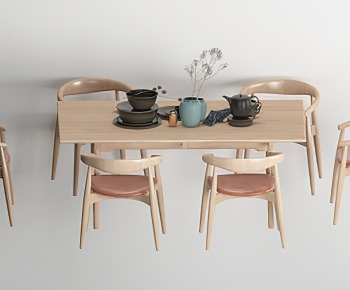 Nordic Style Dining Table And Chairs-ID:221838957