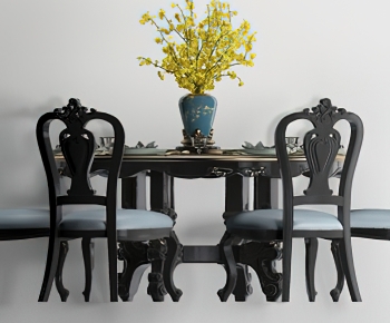 European Style Dining Table And Chairs-ID:293117052