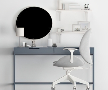 Modern Computer Desk And Chair-ID:829694999