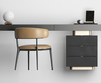 Modern Computer Desk And Chair-ID:521163941