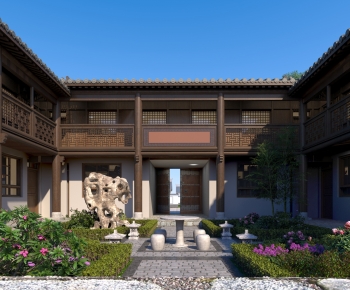 Chinese Style Courtyard/landscape-ID:523268943