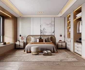 New Chinese Style Bedroom-ID:168824913