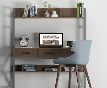 Modern Computer Desk And Chair-ID:764648914