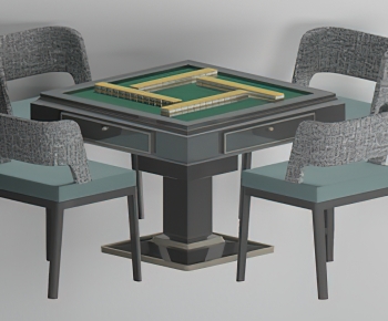 新中式麻将桌椅组合-ID:132677087