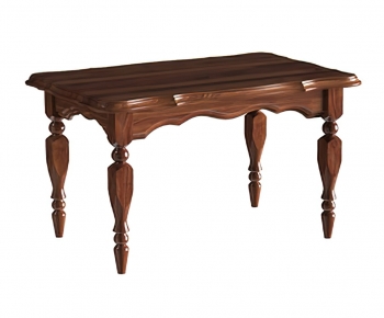 美式实木餐桌-ID:519295933