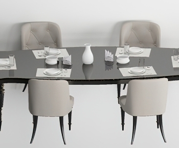 American Style Dining Table And Chairs-ID:702006105