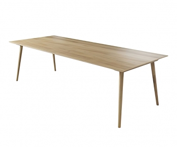 现代实木餐桌-ID:310216904