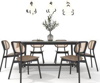 Modern Dining Table And Chairs-ID:738292939