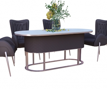 Modern Dining Table And Chairs-ID:643129115