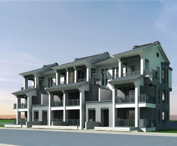 Chinese Style Double Townhouse-ID:957624919