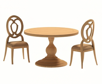 Simple European Style Dining Table And Chairs-ID:329097035