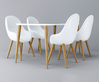 Nordic Style Dining Table And Chairs-ID:371968031