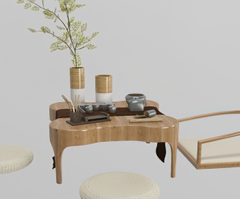 Japanese Style Tea Tables And Chairs-ID:304104091