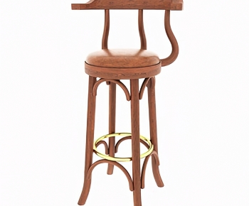 Simple European Style Bar Chair-ID:218445066