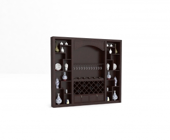 New Chinese Style Wine Cabinet-ID:680315023