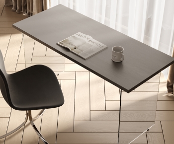 Modern Computer Desk And Chair-ID:143893002