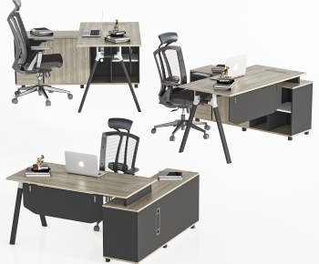 Modern Office Desk And Chair-ID:465600529