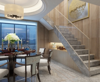 New Chinese Style Dining Room-ID:994961025