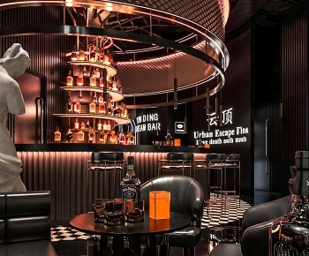 现代酒吧3D模型