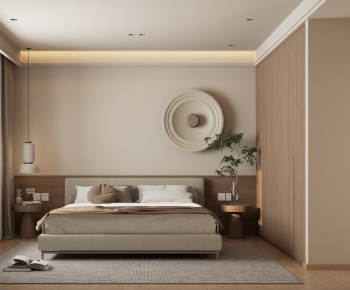 Wabi-sabi Style Bedroom-ID:529325016