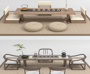 Japanese Style Tea Tables And Chairs-ID:534040999