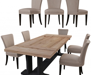 Wabi-sabi Style Dining Table And Chairs-ID:662085064