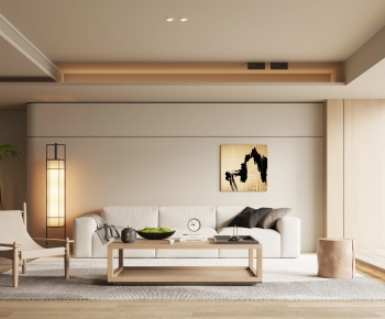 New Chinese Style A Living Room-ID:677510027