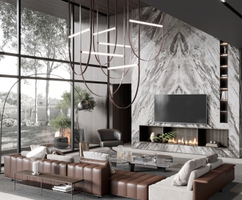 Modern A Living Room-ID:771505128