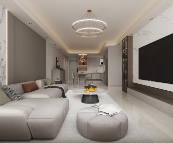 Modern A Living Room-ID:370083099