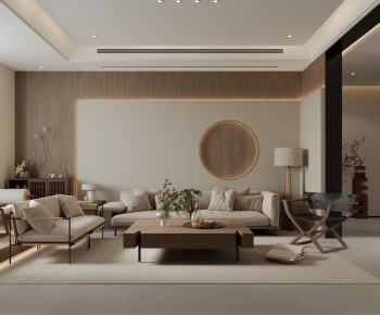 Wabi-sabi Style A Living Room-ID:649616005