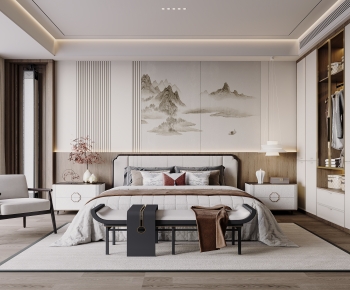 New Chinese Style Bedroom-ID:708312033