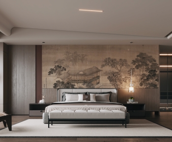 New Chinese Style Bedroom-ID:357534891