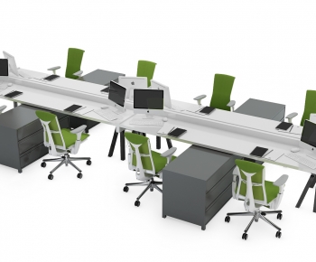 Modern Office Desk And Chair-ID:547823917