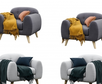 Nordic Style Single Sofa-ID:603266007