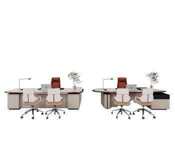 Modern Office Desk And Chair-ID:404234894