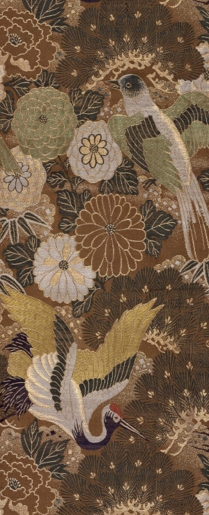 传统中式刺绣绸缎纹样图案-ID:5721617