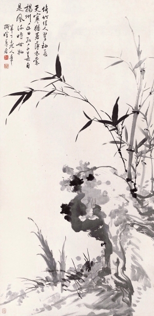 中式国画花鸟画卷挂画-ID:5721713