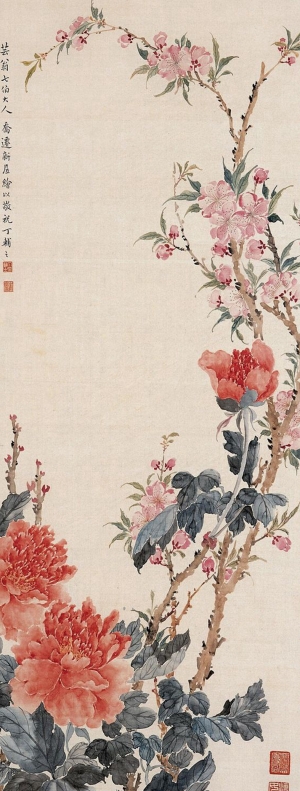 中式国画山水画卷挂画-ID:314518936