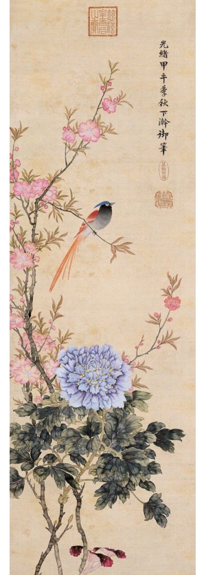 中式国画山水画卷挂画-ID:844759943