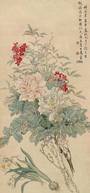 中式国画山水画卷挂画-ID:274518978
