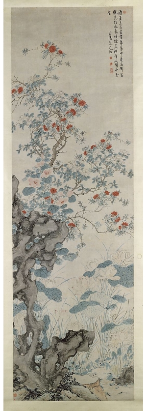 中式国画山水画卷挂画-ID:808273084
