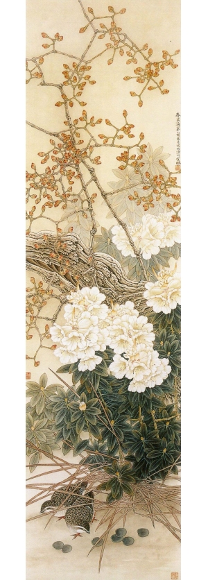 中式国画山水画卷挂画-ID:703355074