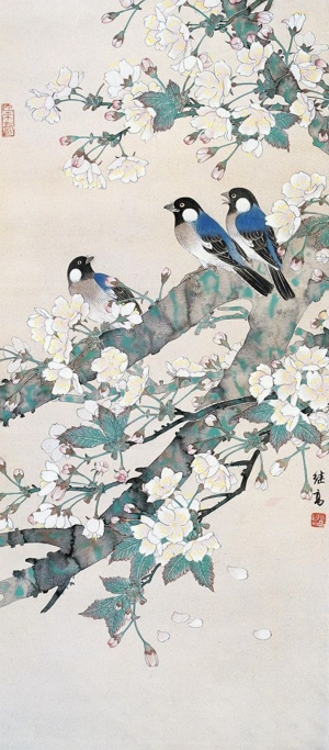 中式国画山水画卷挂画-ID:815920817