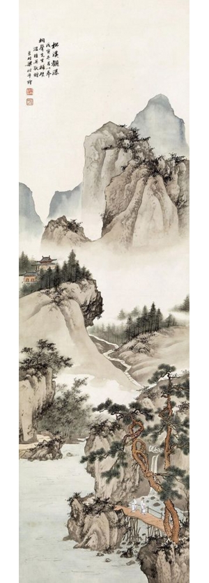中式屏风画背景墙画-ID:652507074