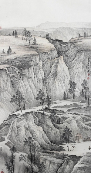中式屏风画背景墙画-ID:860960969