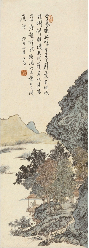 中式屏风画背景墙画-ID:891623025